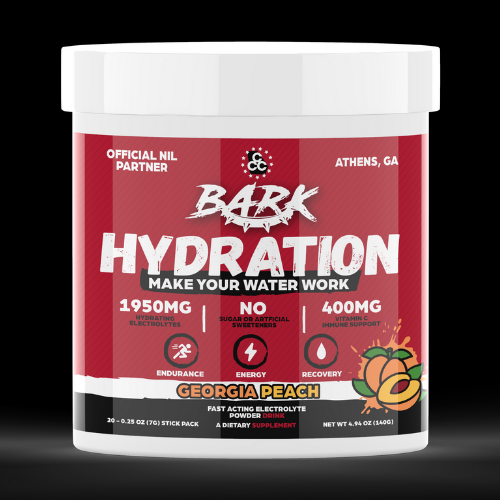 BARK Hydration – Georgia Peach - Sugar Free Electrolyte Drink Mix | 20 Stick Packs
